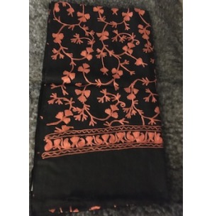 Broderad kashmirsjal 