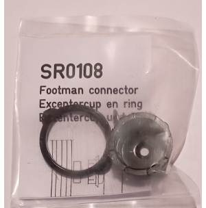 B Excentercup + ring (Monterad på tramppinne, är fästet av SR0131)	