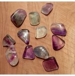 Fluorit, Regnb�ge trumlade sten