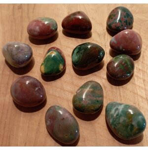 Jaspis, Fancy, trumlad sten