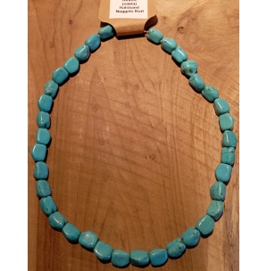 Turkos, Halsband, f�rgad